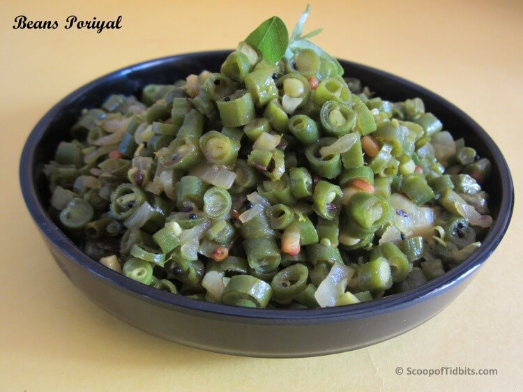 beans-poriyal bean poriyal