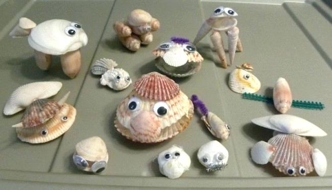 craft-using-sea-shells-decorative-seashell-craft-ideas-easy-sea-shell-animal-creation-home-interiors-craft-with-sea-shells Shell Craft