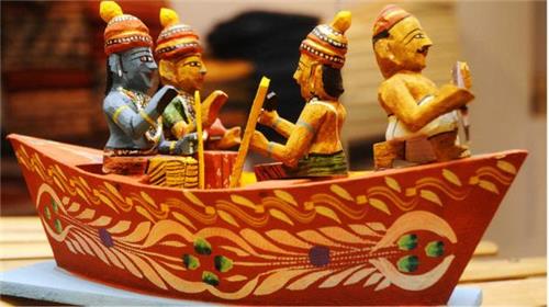 kond men in a boat-Nirmal toys